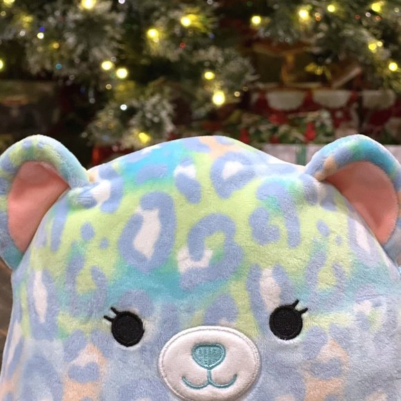 Squishmallows Lindsay the Leopard Cheetah 8” Colorful Kellytoy Plush NWT Kids - Picture 2 of 10